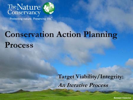 Conservation Action Planning Process Target Viability/Integrity: An Iterative Process.