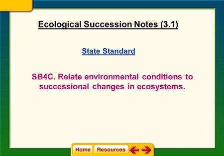 Ecological Succession Notes (3.1)
