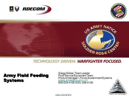 Army Field Feeding Systems