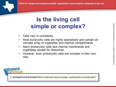 Is the living cell simple or complex?