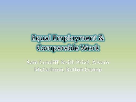 Equal employment is one of the basic principles of business management. Opportunities must be constant for minorities as well as majorities. Many times,