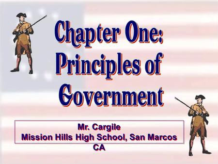 Mr. Cargile Mission Hills High School, San Marcos CA Mr. Cargile Mission Hills High School, San Marcos CA.