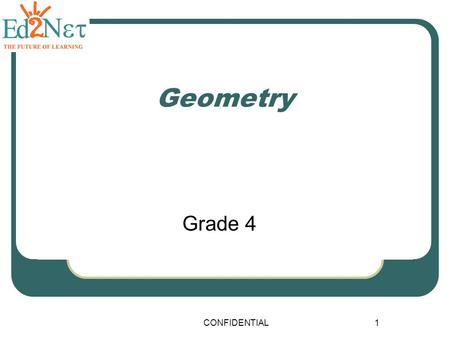 Geometry Grade 4 CONFIDENTIAL.