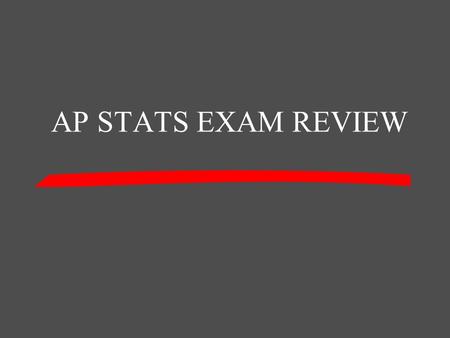 AP STATS EXAM REVIEW 500 400 300 200 100 Chapter 2 Chapter 6Chapter 5Chapter 3 and Chapter 4 Chapter 1.
