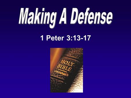 1 Peter 3:13-17. Ready To Defend I.The Doctrine Of Christ. A.Galatians 3:19 1.“Till” indicates a temporary duration. 2.Who is the seed? Christ (Gal. 3:16).