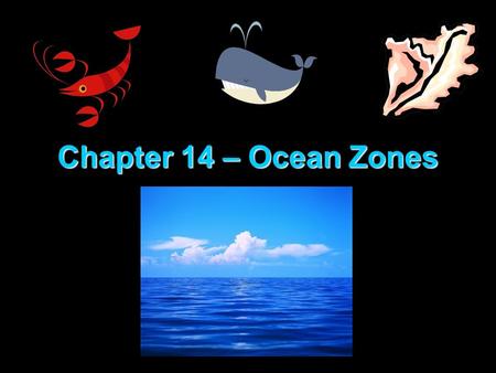 Chapter 14 – Ocean Zones.