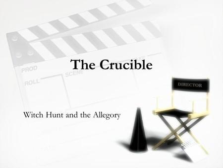 The Crucible Witch Hunt and the Allegory. In the 1600s, Puritans settled on the East coast of the United States. They brought with them the hope of religious.