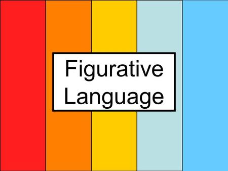 Figurative Language. Why figurative language? Literal language – is what is on the surface Figurative language – is what is below the surface – this requires.