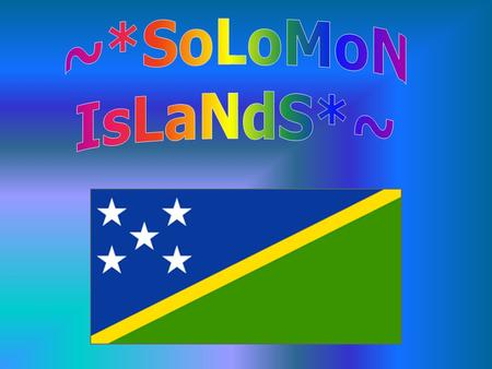 Solomon Islands Solomon Island people The Solomon Islands have a population of about 480,442 (July 2001 est.) Age structures: ­0-14 years: 43.79% (male.