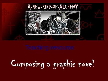 Composing a graphic novel Teaching resource. Ever wanted to compose an interactive graphic story? Here is your opportunity! As part of this Unit of Work,