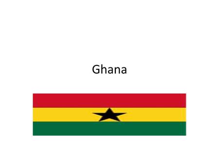 Ghana. The Republic of Ghana is a country located in West Africa. The word Ghana means Warrior King and is derived from the ancient Ghana Empire. The.