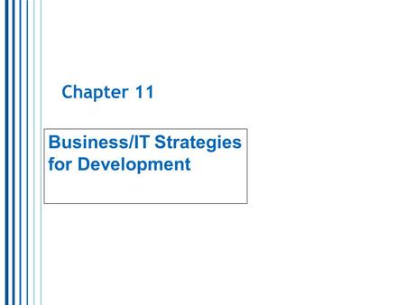 Business/IT Strategies for Development