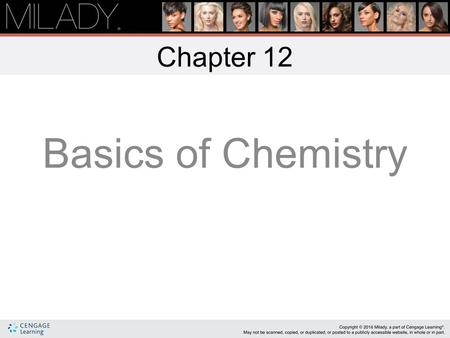 Chapter 12 Basics of Chemistry 1.