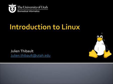 Julien Thibault  1969 - Bells Labs develop a new operating system called “UNIX”  Written in C instead of assembly code  Able.