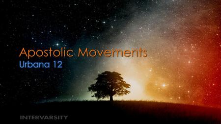 Apostolic Movements. Resources Movements large informal groupings of individuals that carry out, resist or undo a social change.