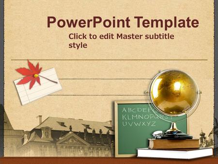 PowerPoint Template Click to edit Master subtitle style.