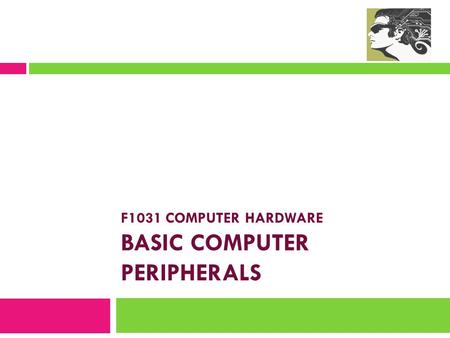 F1031 COMPUTER HARDWARE BASIC COMPUTER PERIPHERALS.