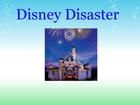 Disney Disaster. As our tale begins, we find our adventurers putting their stuff in bins. All four are in their teens and wearing their cut up jeans.