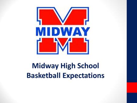 Midway High School Basketball Expectations. Panther Basketball DO’s… Align Your individual Goals with TEAM GOALS Be a good teammate; encourage each other.