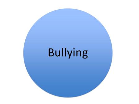 Bullying. Definition of Bullying # repeated occurrences, # on purpose, # intended to harm another # physically or mentally. Bullying is a problem that.