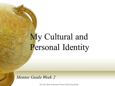 My Cultural and Personal Identity
