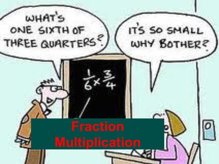 Fraction Multiplication. There are 3 approaches for modeling fraction multiplication u A Fraction of a Fraction  Length X Width = Area u Cross Shading.