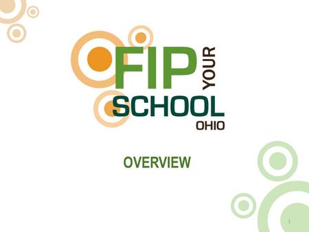 OVERVIEW 1. WHAT IS FIP YOUR SCHOOL? 2 What is a FIP School? Our goal is to make every school in Ohio a FIP School – a school committed to embracing.