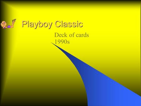 Playboy Classic Deck of cards 1990s.