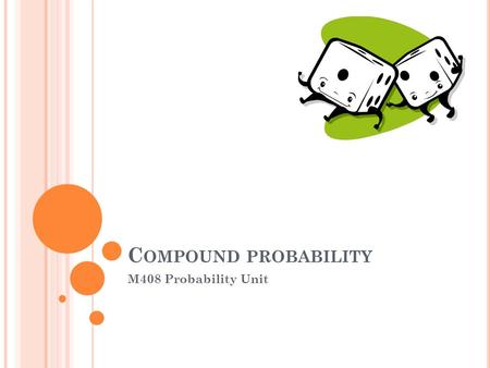 C OMPOUND PROBABILITY M408 Probability Unit. Example 1 – Pick a card from a deck. Replace the card in the deck, then pick again. What is the probability.