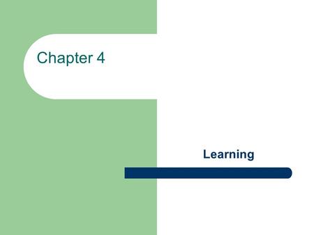Chapter 4 Learning. Topics What is learning? Laws of learning Principles of Learning Gestalt Theory of Learning Cognitive /Learning Styles The role of.