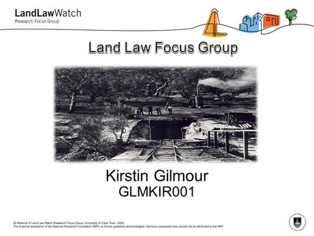 Kirstin Gilmour GLMKIR001. An exploratory inquiry into the right to mine in South Africa within the context of the international paradigm of sustainability.