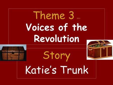 Theme 3 289O Voices of the Revolution