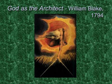 God as the Architect - William Blake, 1794
