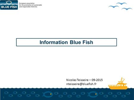 Information Blue Fish 1 Nicolas Teisseire – 09-2015