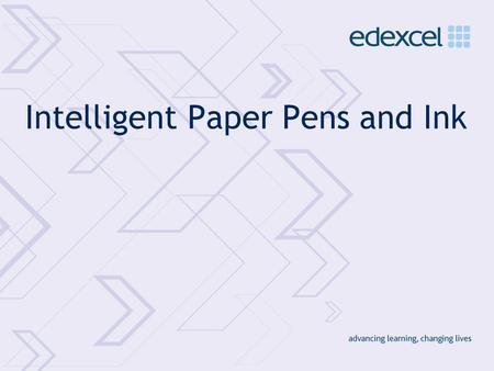 Intelligent Paper Pens and Ink. Background Despite the wide-ranging recognition that paper remains a pervasive resource for human conduct and collaboration,