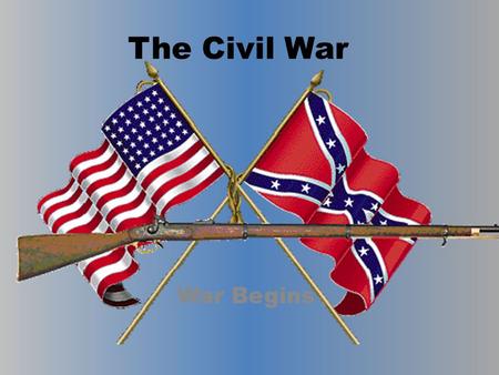 The Civil War War Begins. I. Americas Choose Sides.
