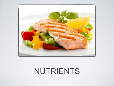 NUTRIENTS. CALORIES The amount of energy in food is measured in calories You measure this energy by seeing how much the food heats up 10ml of water.