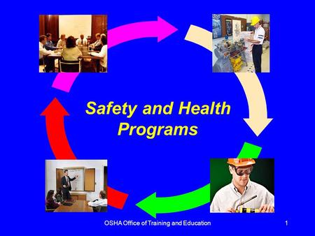 OSHA Office of Training and Education1 Safety and Health Programs.