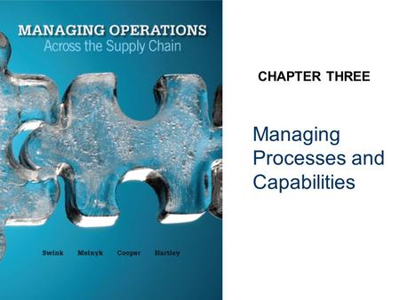 Managing Processes and Capabilities CHAPTER THREE.