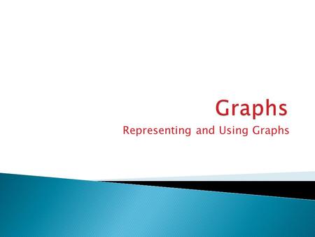 Representing and Using Graphs