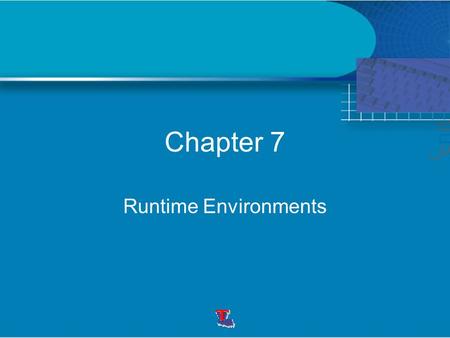Chapter 7 Runtime Environments. Relationships between names and data objects As execution proceeds, the same name can denote different data objects Procedures,