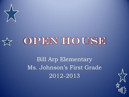 Bill Arp Elementary Ms. Johnson’s First Grade 2012-2013.