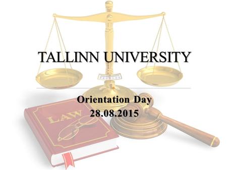 Orientation Day 28.08.2015. Study year consists of two semesters: Autumn semester Autumn semester Spring semester Spring semester One semester consists.