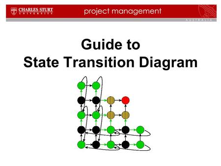 Guide to State Transition Diagram. 2 Contents  What is state transition diagram?  When is state transition diagram used?  What are state transition.