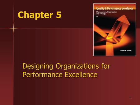 Designing Organizations for Performance Excellence