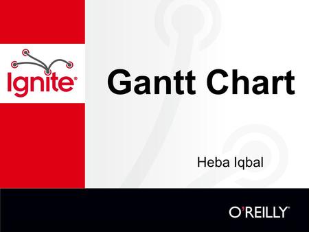 Gantt Chart Heba Iqbal. What is a Gantt chart? Developed by Henry Gantt Were considered revolutionary when first introduced Type of bar chart Illustrates.