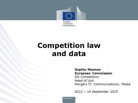 Competition law and data
