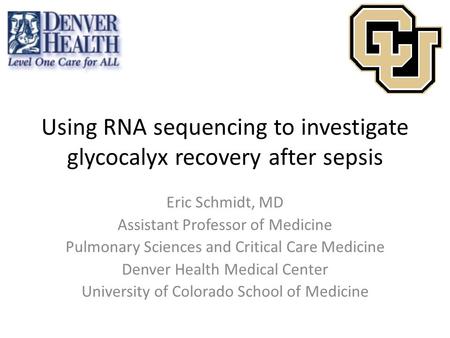 Using RNA sequencing to investigate glycocalyx recovery after sepsis