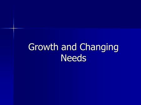 Growth and Changing Needs. Measuring Growth Rate Helpful for scientists, urban planners and others who have to anticipate the future population Helpful.