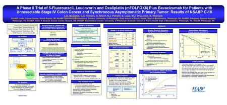 Is surgical resection of an asymptomatic primary colorectal tumor beneficial for patients with incurable Stage IV disease? A Phase II Trial of 5-Fluorouracil,
